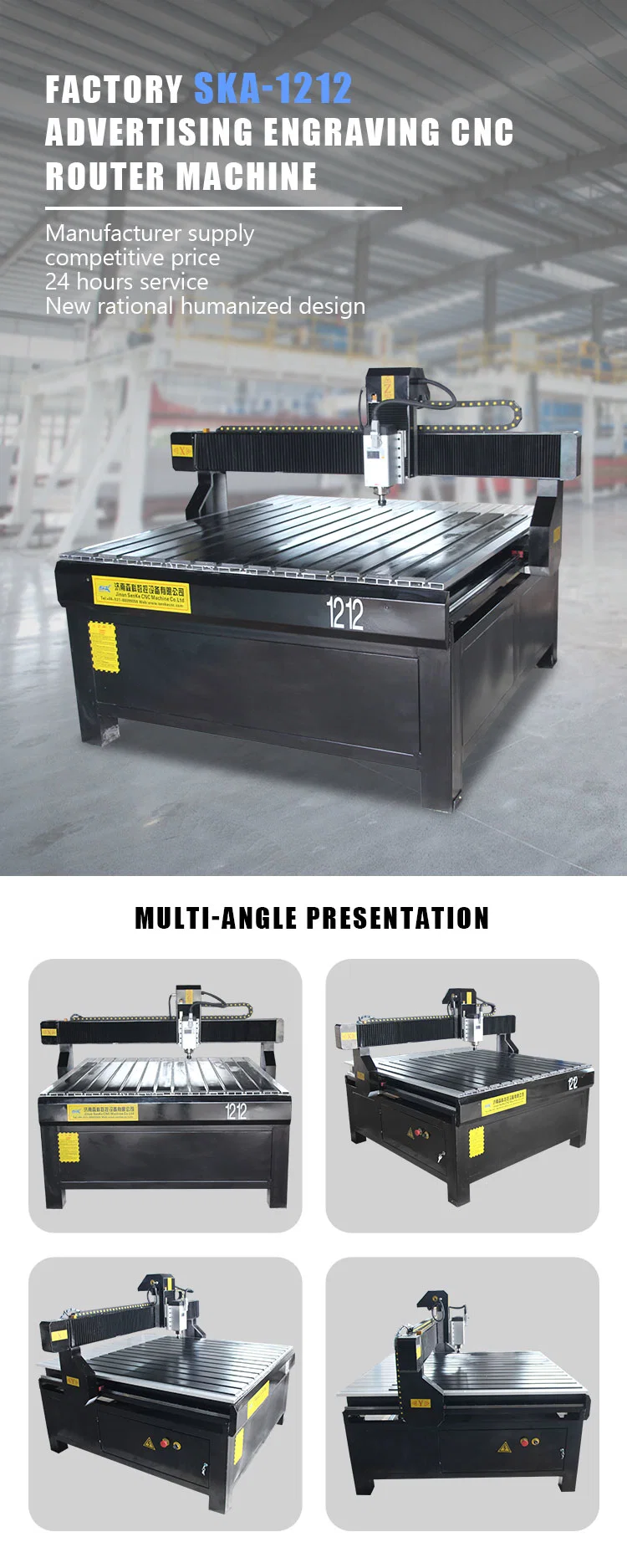 CNC 1212 Engraving Machine CNC Router Machine 3 Axis Small CNC Milling Machine for Stone Metal Wood