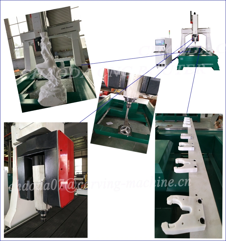 China 180 Degree Swing Head CNC Router for 3D Advertising