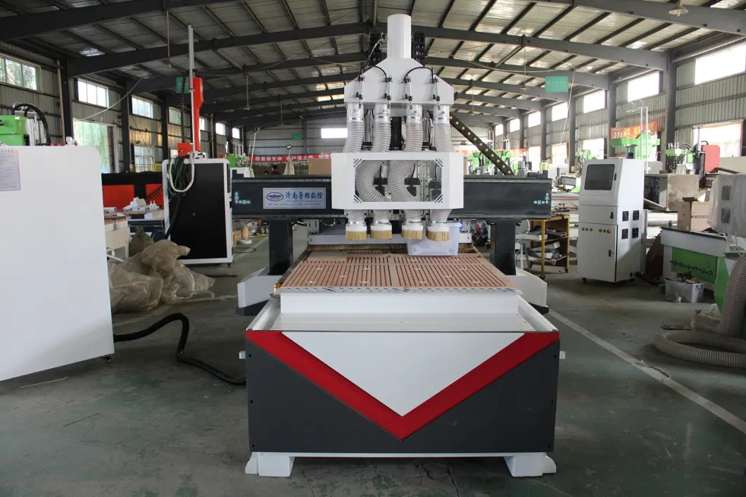 Atc 9kw Linear Cutting Stone Foam Acrylic PVC Metal Jade Rubber Wood Door Furniture Making Machine 1325 CNC Wood Router