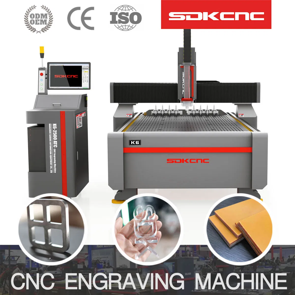 Enrutador CNC Máquina para corte de metales Enrutador CNC publicitario para carpintería Enrutador CNC Atc
